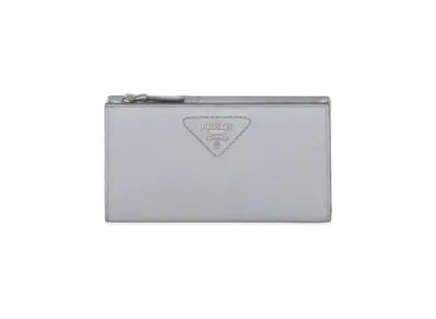 PRADA Large Leather Wallet "Cornflower"