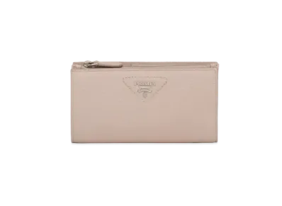 PRADA Large Leather Wallet "Water Lily"