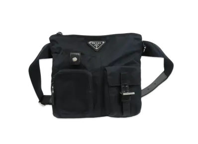 PRADA Nylon Body Bag "Black"