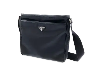 PRADA Tessuto Nylon Shoulder Bag "Navy"