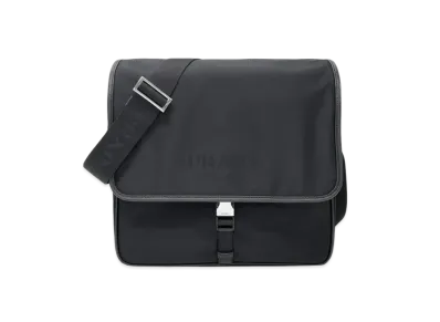 PRADA Nylon Tessuto Messenger Bag "Black"