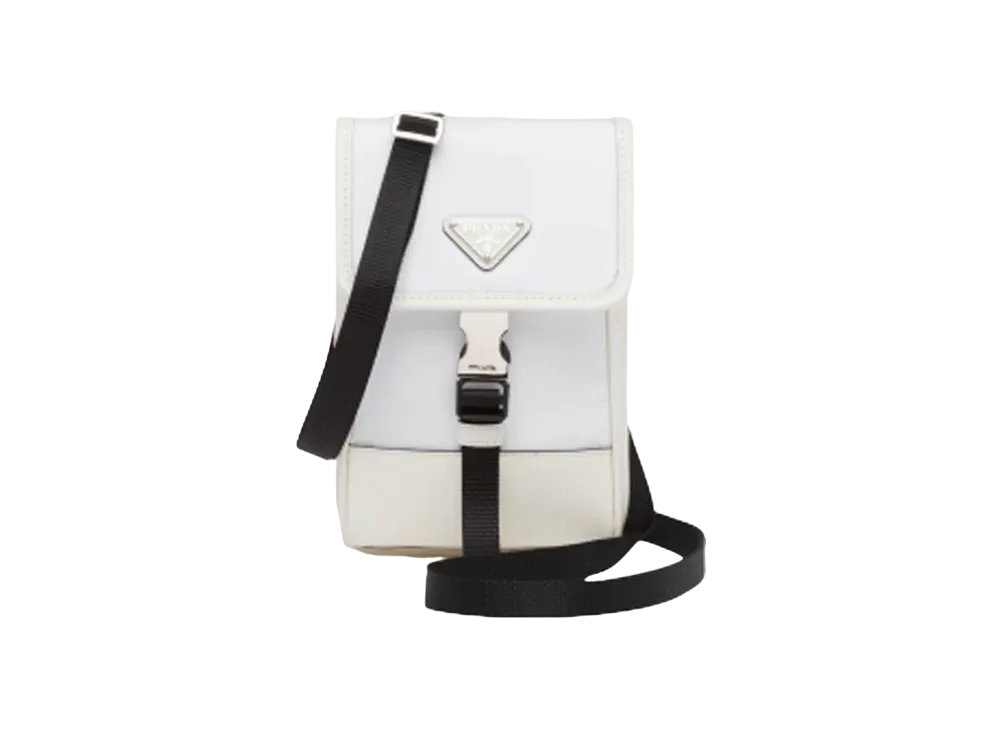 PRADA Nylon Saffiano Leather Smartphone Case "White"