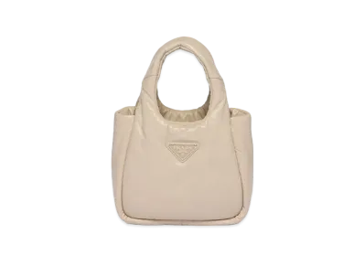 PRADA Soft Padded Nappa Leather Mini Hand Bag "Desert Beige"
