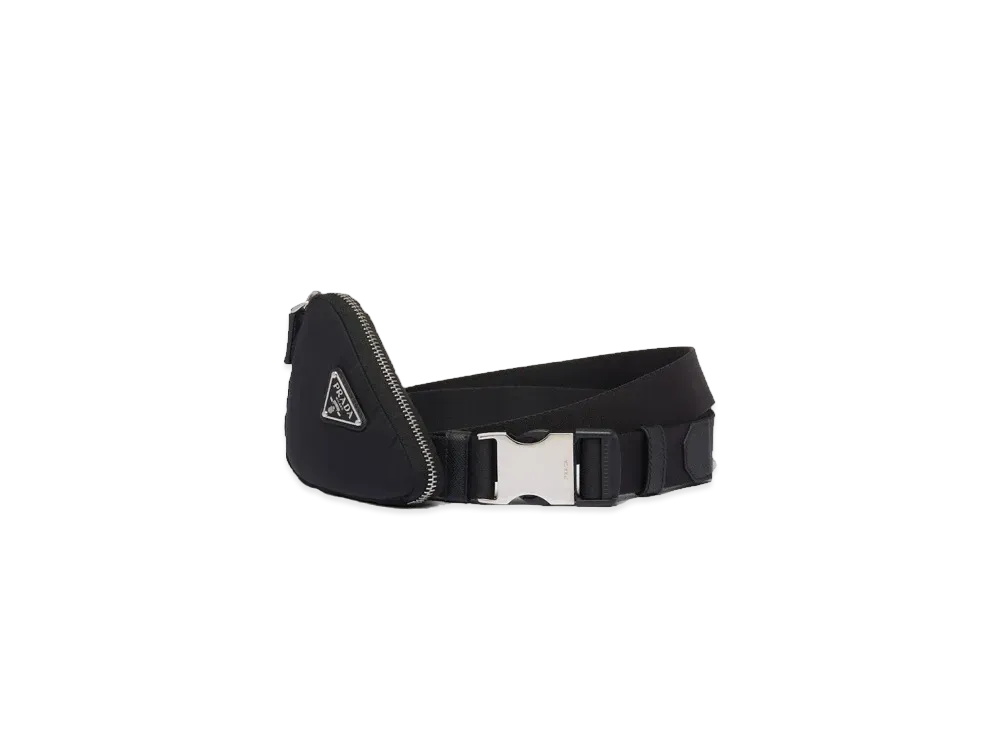 PRADA Re Nylon Pouch Belt "Black"