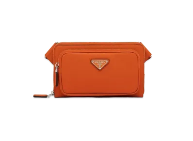 PRADA Saffiano Leather Belt Bag "Papaya"