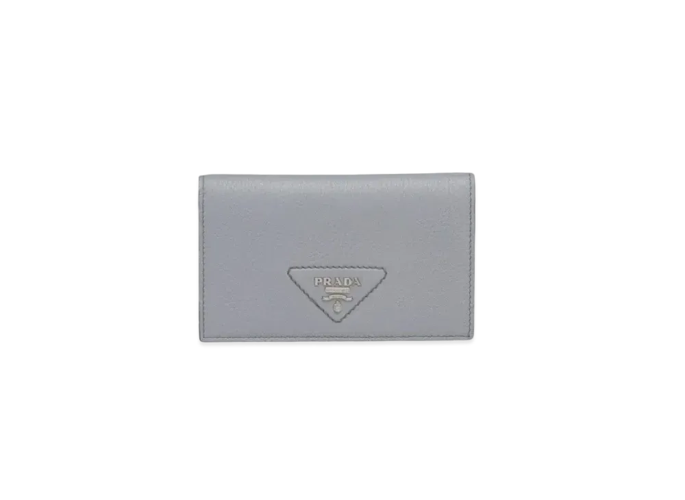 PRADA Small Leather Wallet "Cornflower"