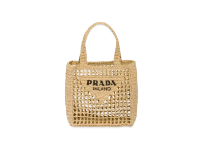 PRADA Small Crochet Tote Bag "Natural"