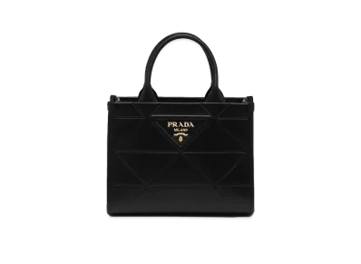 PRADA Symbol Stitch Leather Small Bag "Black"