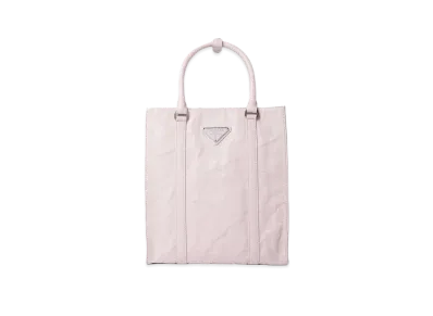 PRADA Antique Nappa Leather Mini Tote Bag "Alabaster Pink"