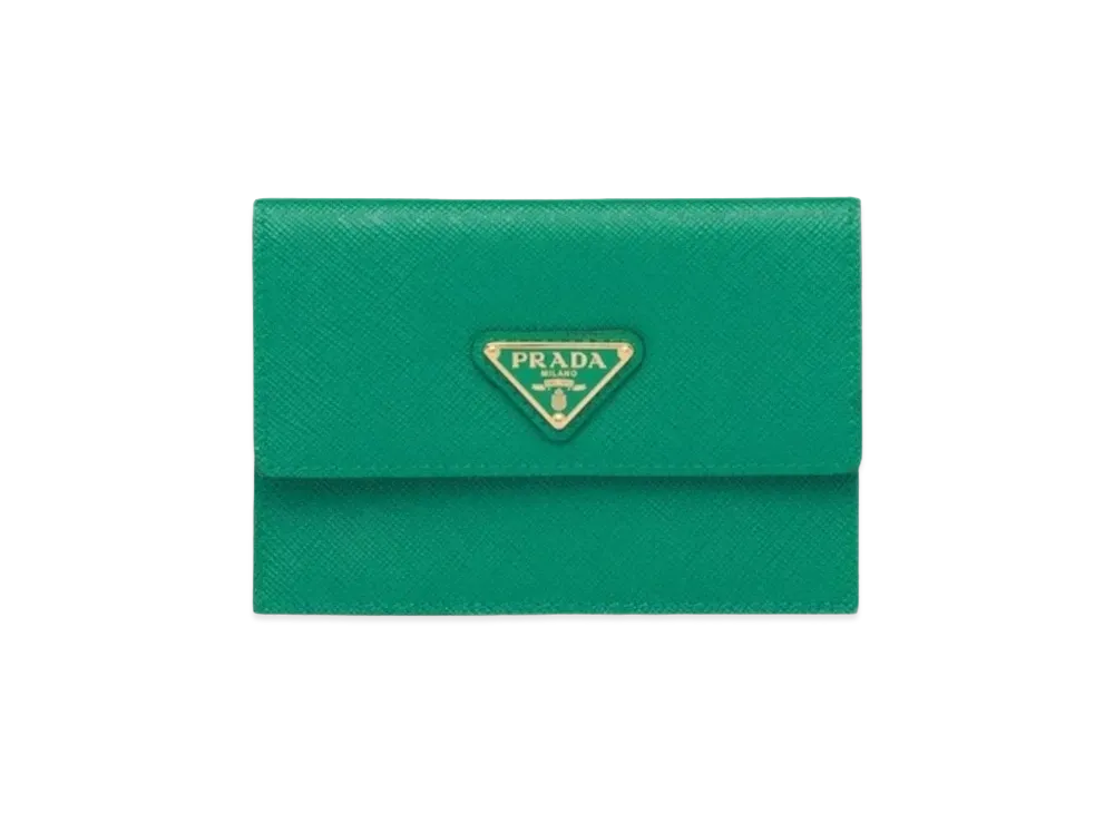PRADA Saffiano Leather Briefcase "Green"