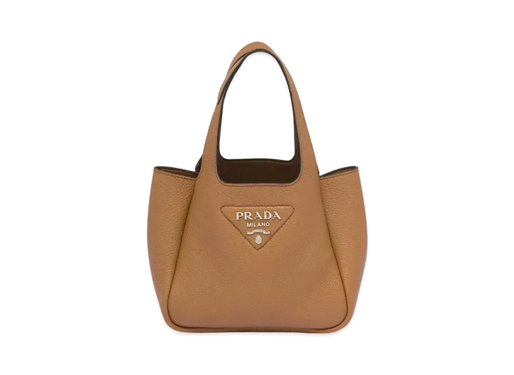 PRADA Leather Hand Bag "Camel"
