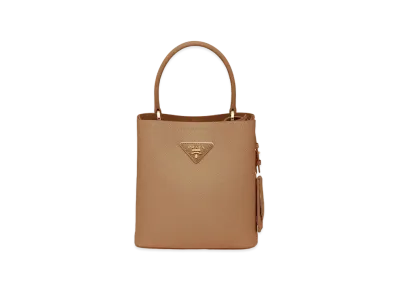PRADA Pannier Saffiano Leather Small Bag "Camel"