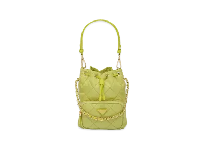 PRADA Re Edition 1995 Chaine Re Nylon Shoulder Bag "Yellow Green"