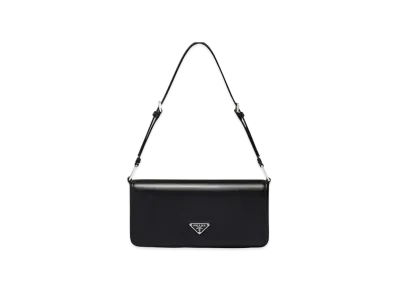 PRADA Brushed Leather Prada Femme Bag "Black"