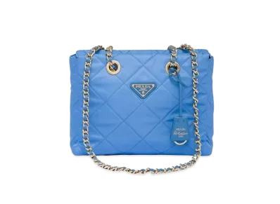 PRADA Re Edition 1995 Chaine Re Nylon Tote Bag "Periwinkle Blue"