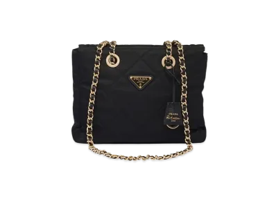 PRADA Re Edition 1995 Chaine Re Nylon Tote Bag "Black"