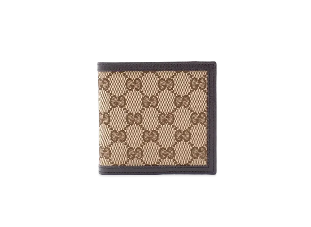 グッチ GGキャンバス 二つ折り財布 "ベージュ/ブラウン" 150413 KY9LN 9903