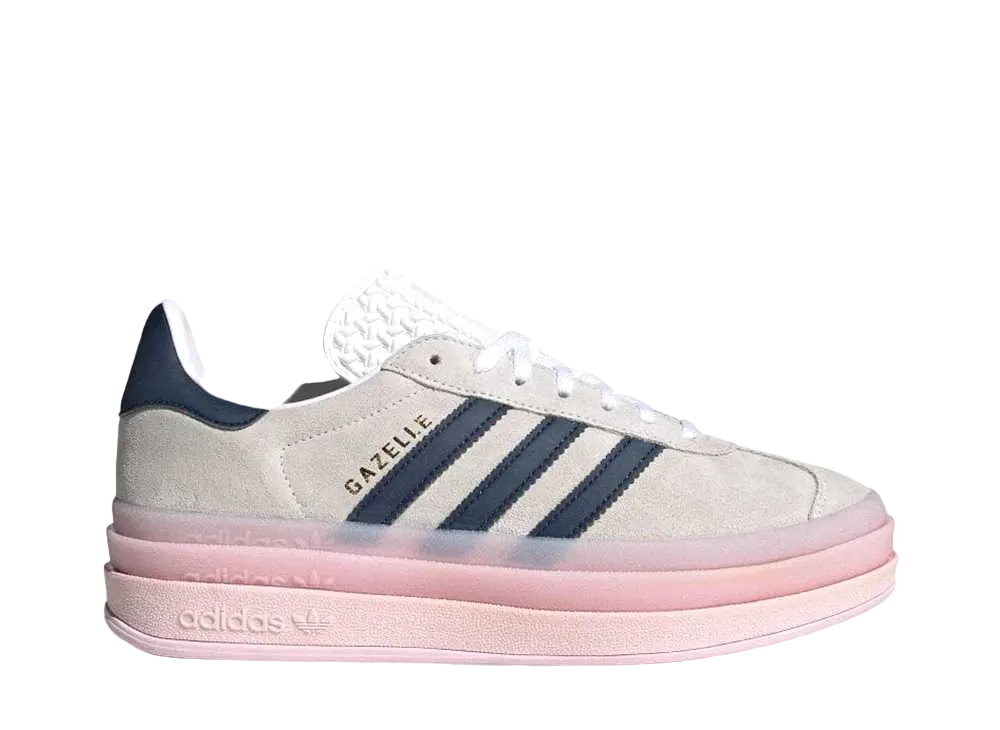 アディダス ウィメンズ ガゼルボールド "フットウェアホワイト/クリアピンク/ナイトインディゴ"