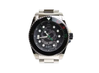 GUCCI Dive Watch Snake "Black/Stainless Steel/Silver"