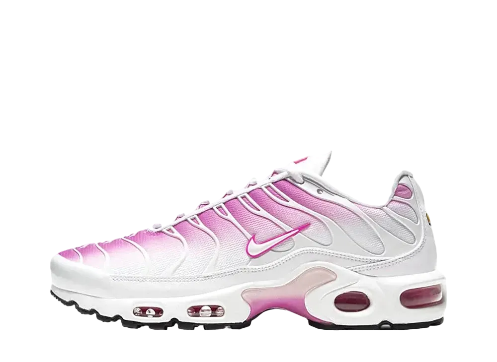 ナイキ ウィメンズ エアマックスプラス "ホワイト/ピンクフォーム/ブラック/ファイヤーピンク"
