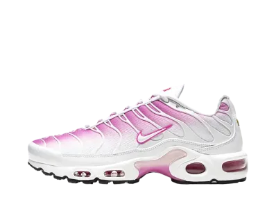 ナイキ ウィメンズ エアマックスプラス "ホワイト/ピンクフォーム/ブラック/ファイヤーピンク"