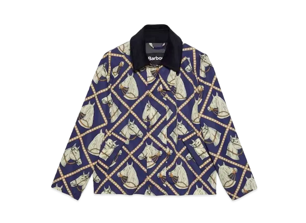 【L】GUCCI × Barbour Equestrian Nylon 海外発売中｜Barbour × GUCCI collection｜抽選/販売/定価情報