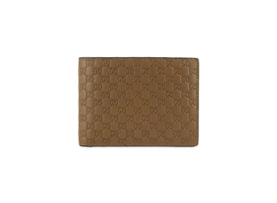GUCCI Micro Guccissima Bi-fold Wallet "Camel"