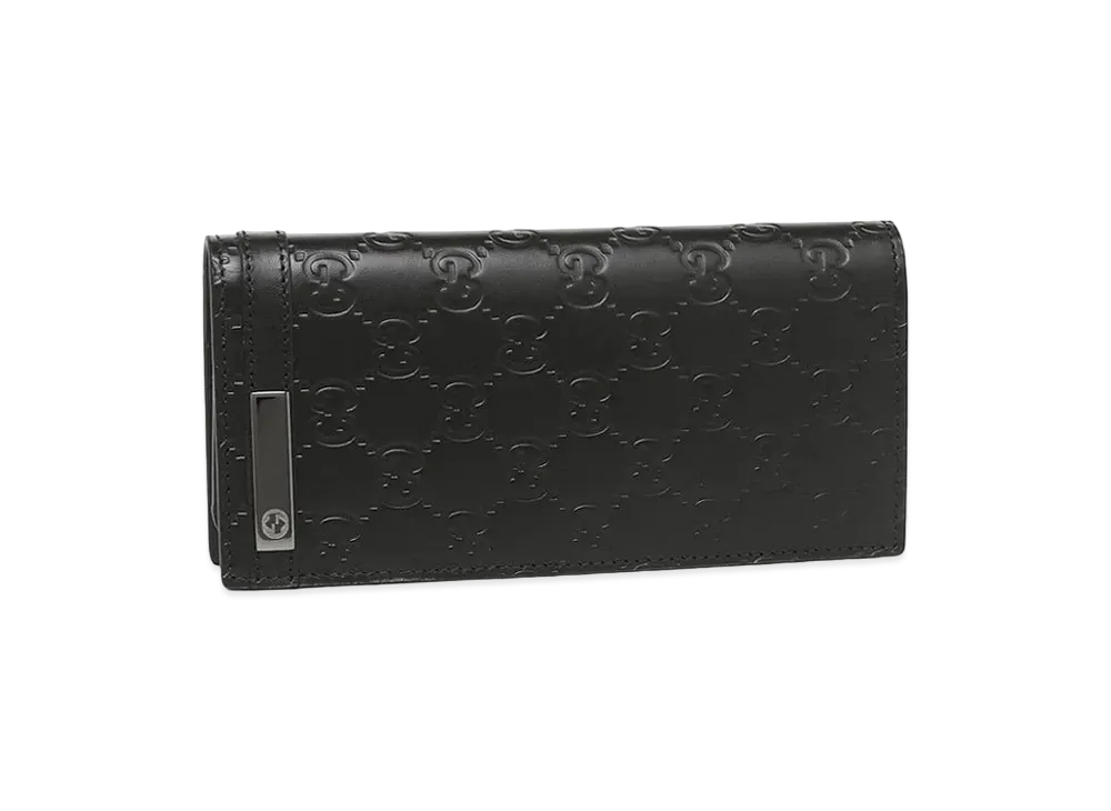 GUCCI GG Signature Long Wallet "Black"