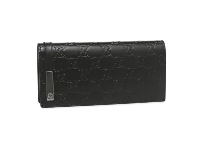 GUCCI GG Signature Long Wallet "Black"