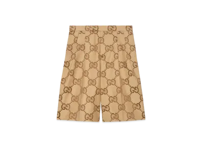 GUCCI Jumbo GG Canvas Shorts "Beige/Ebony"