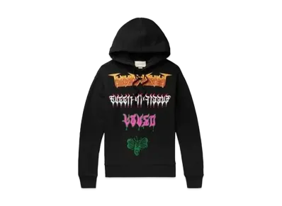 GUCCI Metal Logo Print Sweatshirt "Black"
