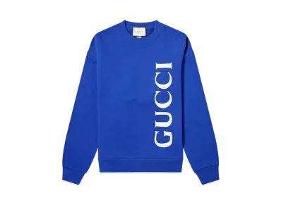 GUCCI Large Logo Crewneck Sweatshirt "Marino"