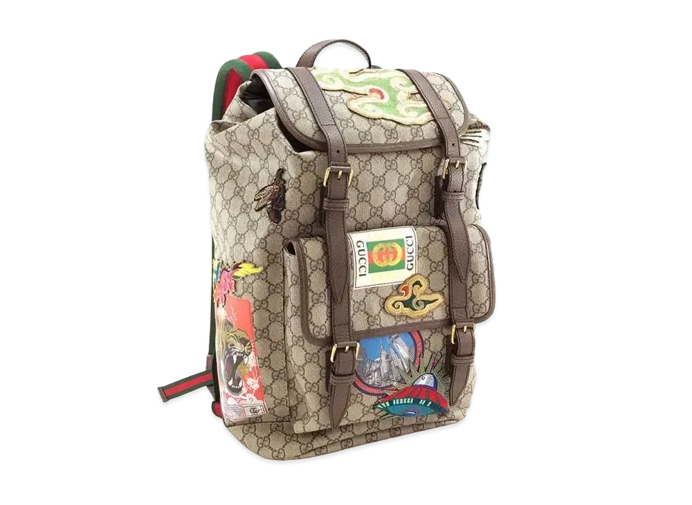 グッチ バックパック クーリエ GGスプリーム "ブラウン" 473869 K9RPT 8414