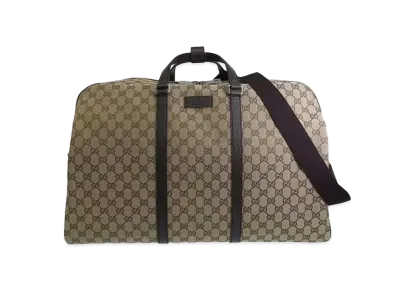 GUCCI 2way Boston Bag GG Canvas "Brown"