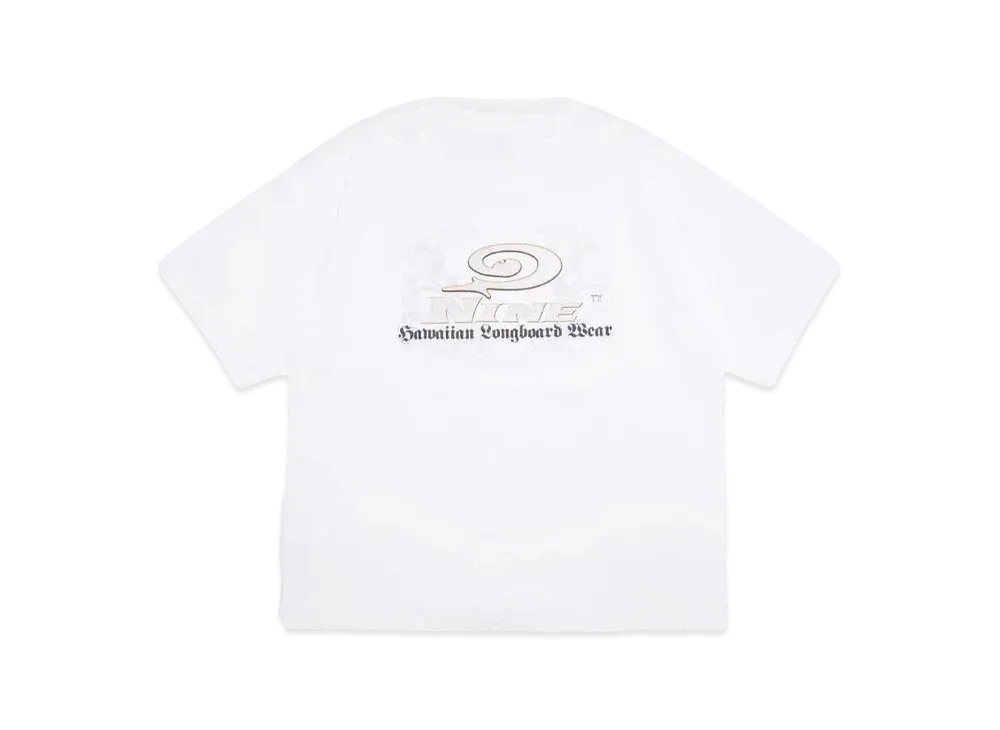 9090 PIKO x 9090 Metal Logo Wash Tee "WHITE"