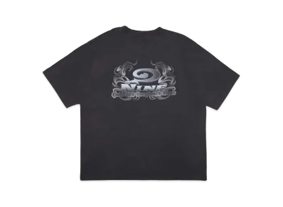 9090 PIKO x 9090 Metal Logo Wash Tee "WASH BLACK"