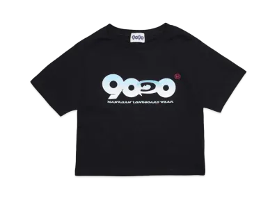 9090 PIKO x 9090 9090 Logo Cropped Tee "BLACK"