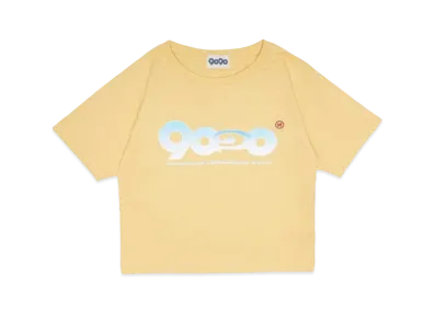 9090 PIKO x 9090 9090 Logo Cropped Tee "YELLOW"