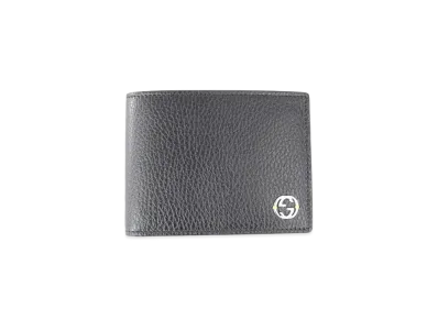 GUCCI GG Logo Bi-fold Wallet "Black/Yellow"