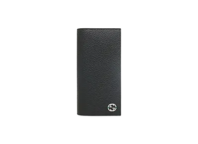 GUCCI GG Logo Zipper Long Wallet "Black/Green"