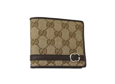 GUCCI GG Canvas Bi-fold Wallet "Brown"