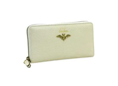 GUCCI Garden Zip Around Wallet "White"