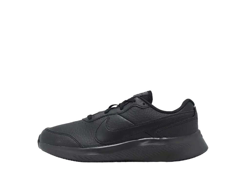 ナイキ GS バーシティ レザー "トリプルブラック"