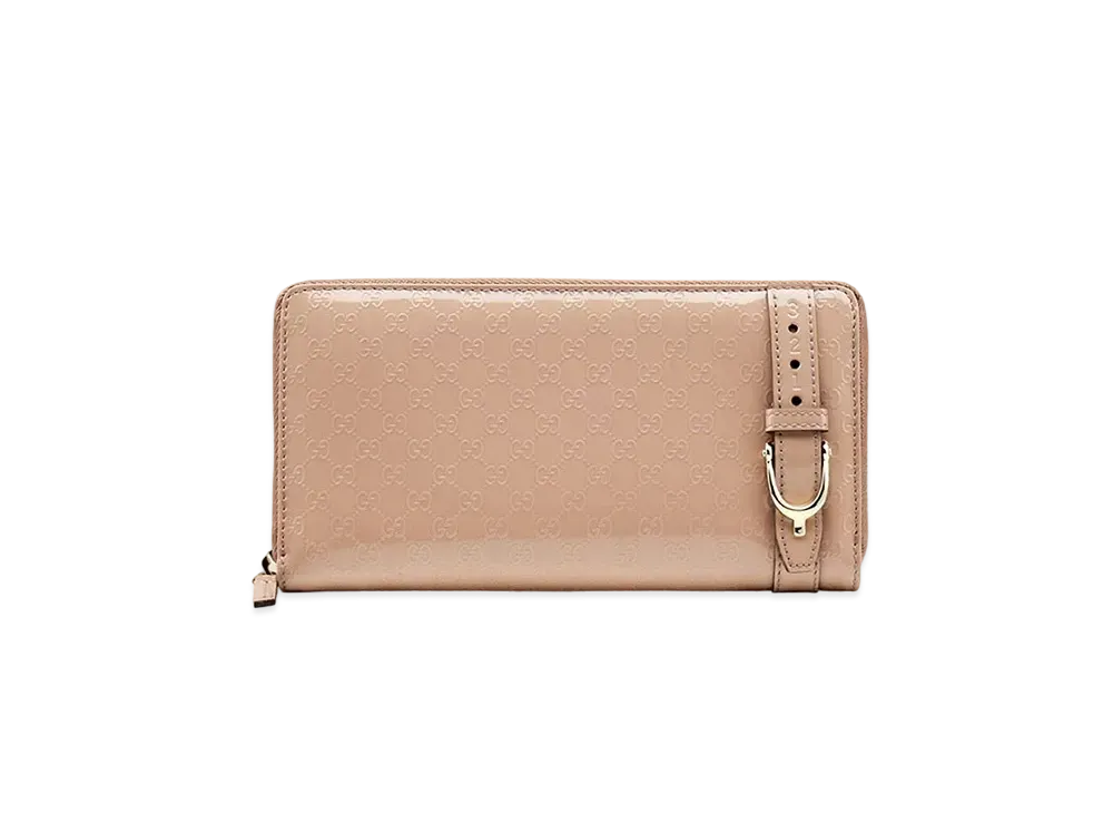 GUCCI Micro Guccisima Zip Around Long Wallet "Beige"