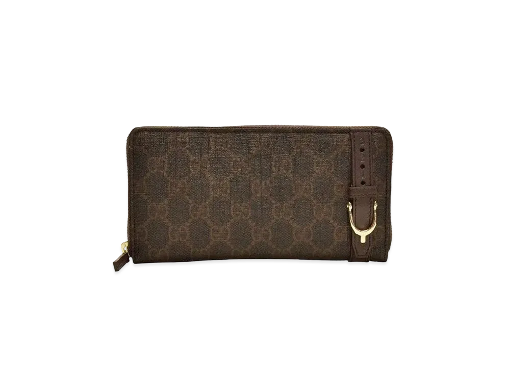 GUCCI Micro Guccisima Zip Around Long Wallet"Brown"