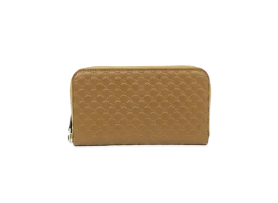 GUCCI Micro Guccissima Long Zip Around Wallet "Brown"