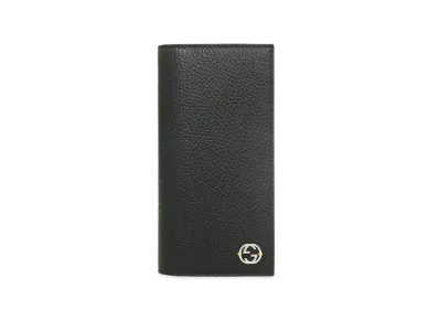 GUCCI Interlocking G Long Wallet "Black/Yellow"