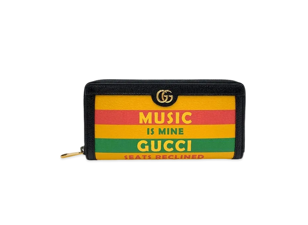 GUCCI Zip Around Wallet 100th Anniversary "Yellow"