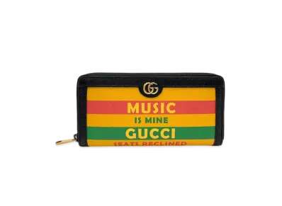 GUCCI Zip Around Wallet 100th Anniversary "Yellow"