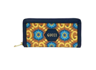 GUCCI GG Kaleidoscope Zip Around Wallet 100th Anniversary "Multi Color"